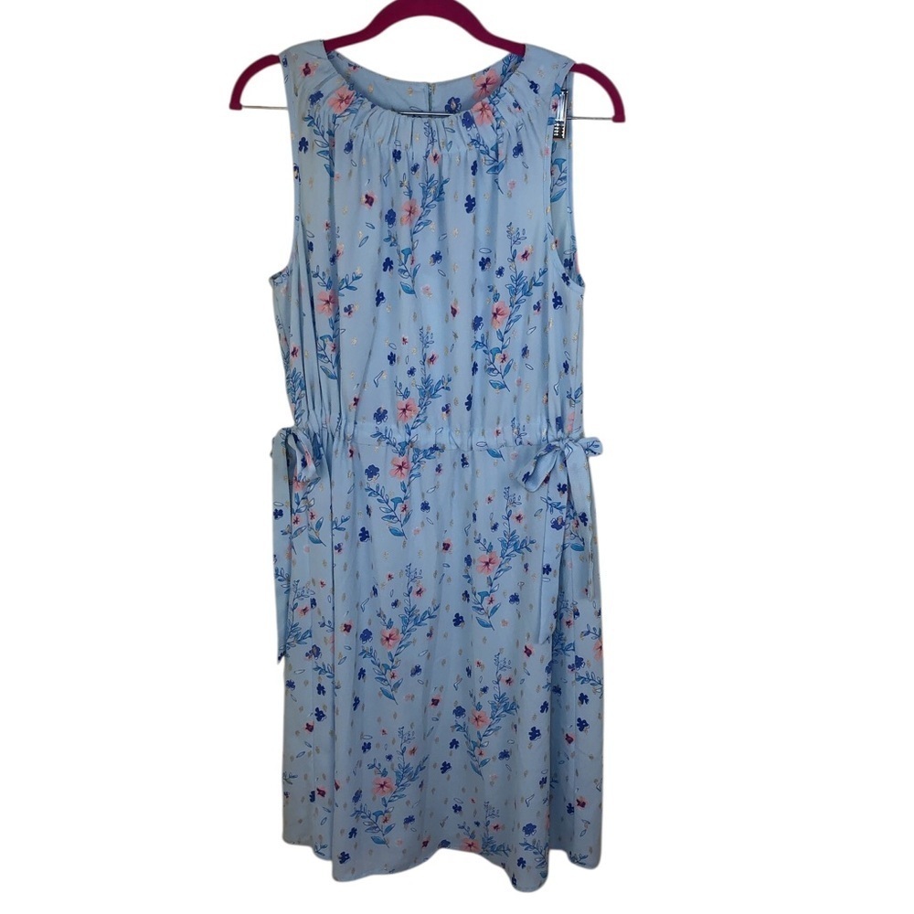 Juicy Couture golden rain floral Feminine Modest Cottagecore dress size XL - Picture 2 of 10